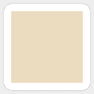 Minimalist pale beige cream color decor Sticker